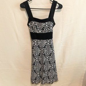 speechless black and white ribbon dress
